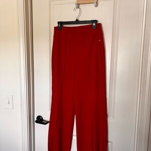 Athleta Red Wide-Leg Trousers